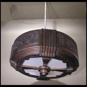 Oversized 1930s Art Deco Theatre Lights