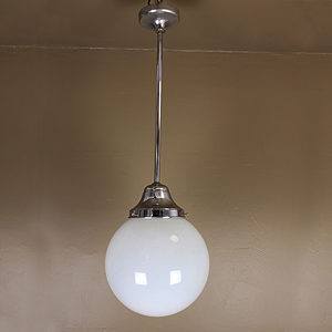 1920s Art Deco Opalescent Glass Pendant