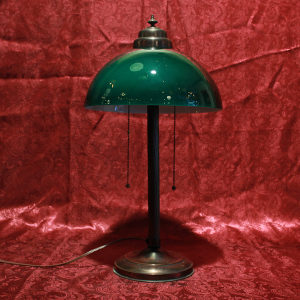 Early Pittsburgh Lamp with Emeralite Shade