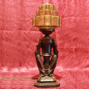 1920's Figural Art Deco Table Lamp