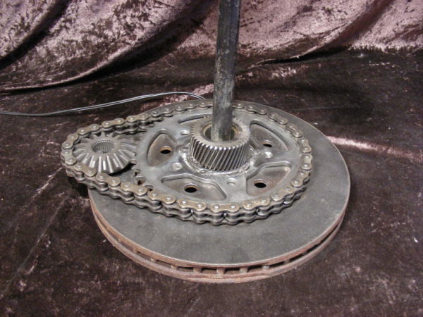 Custom Industrial Steampunk Style Table Lamp - Image 2