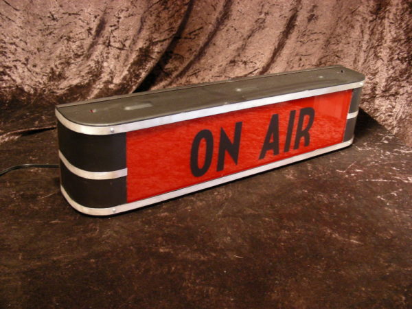 Vintage Art Deco "ON AIR" Sign