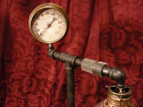 Custom Industrial Steampunk Style Table Lamp - Image 2