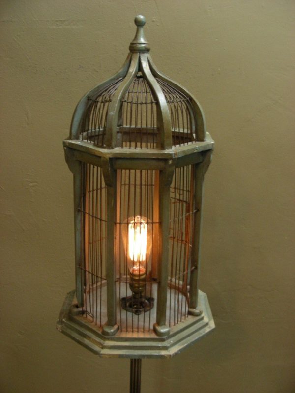 Custom Birdcage Floor Lamp - Image 4