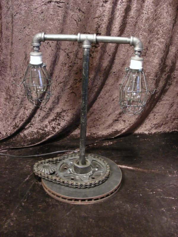 Custom Industrial Steampunk Style Table Lamp