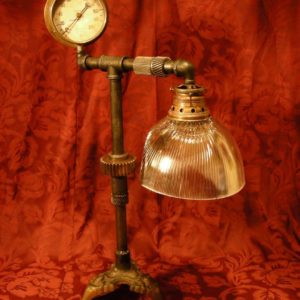Custom Industrial Steampunk Style Table Lamp