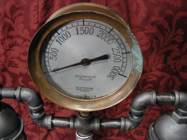 Custom Industrial Steampunk Style Table Lamp - Image 7