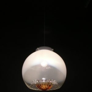 Vintage 1970s Mazzega Art Glass Pendant