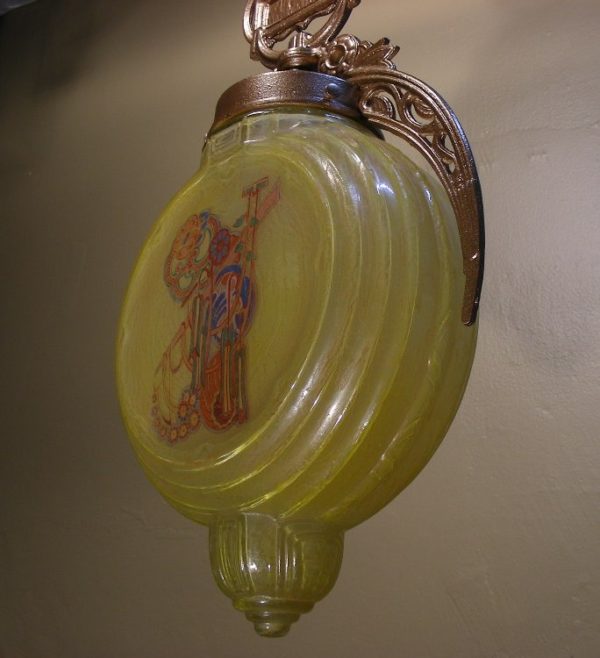 1920s Art Deco Pendant "Lightolier" - Image 2