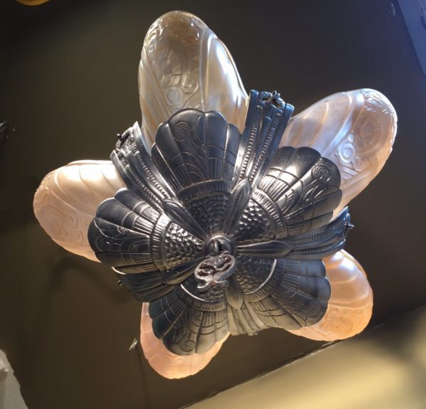 Art Deco Slip Shade Chandelier - Image 6
