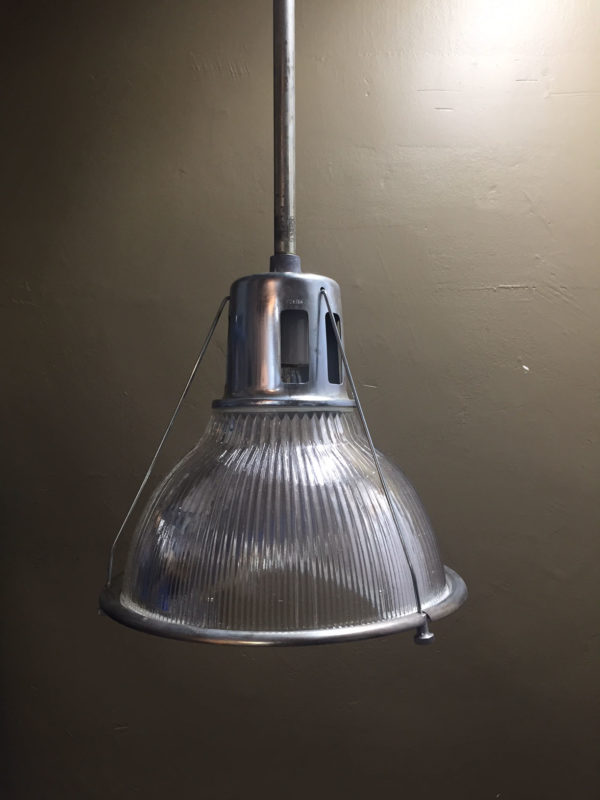 Vintage Industrial Holophane Pendant