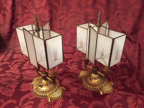 Pair of Art Deco Boudoir Lamps - Image 2
