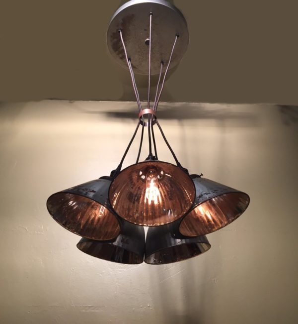 Custom Mercury Glass Chandelier - Image 5