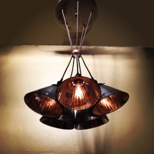 Custom Mercury Glass Chandelier