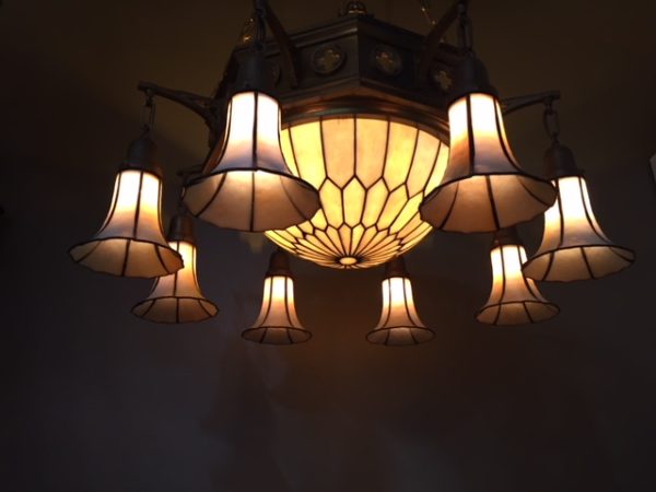 Very Large Early American Gothic Chandelier - Image 8