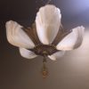 1930s Art Deco Slip Shade Chandelier - Image 3
