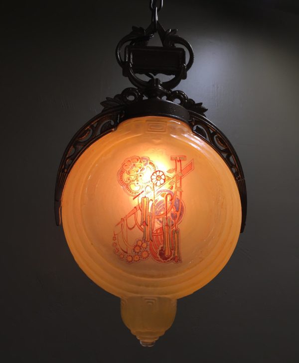 1920s Art Deco Pendant "Lightolier" - Image 4
