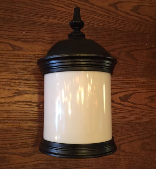 Large Cast Iron Wall Sconces Circa 1910 - Image 2