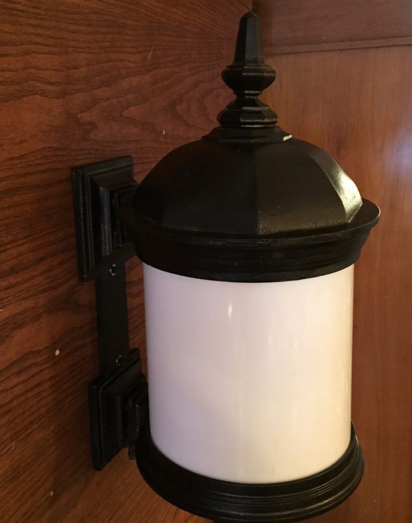 Large Cast Iron Wall Sconces Circa 1910 - Image 3