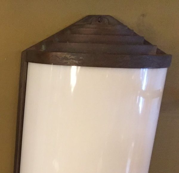 Pair of Large Bronze Art Deco Sconces - Image 3