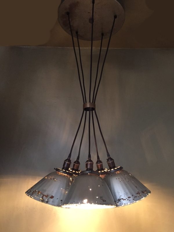 Custom Mercury Glass Chandelier - Image 4