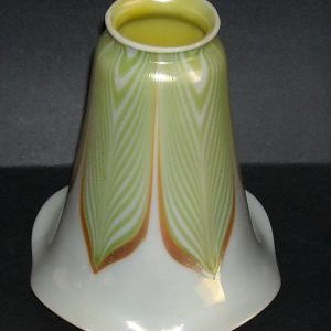 Pair of Pulled Feather Art Glass Shades
