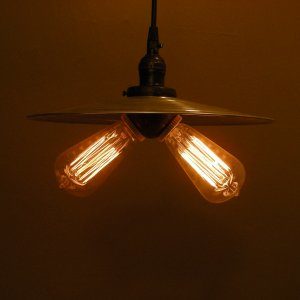 Custom Industrial Two Light Pendant