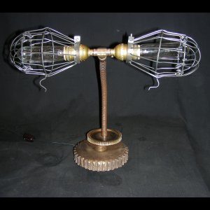 Custom Industrial Style Desk Lamp