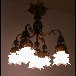 Early Victorian Art Nouveau Chandelier
