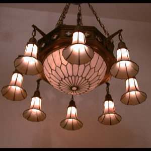 Very Large Early American Gothic Chandelier