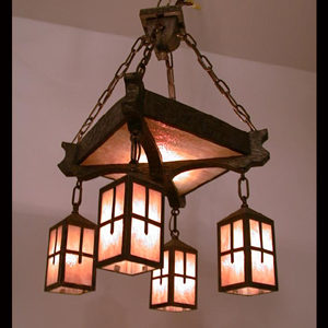 1910 Arts & Crafts / Mission Chandelier