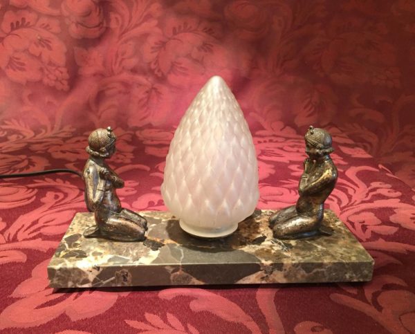 1920s French Art Deco Figural Lamp - Image 4