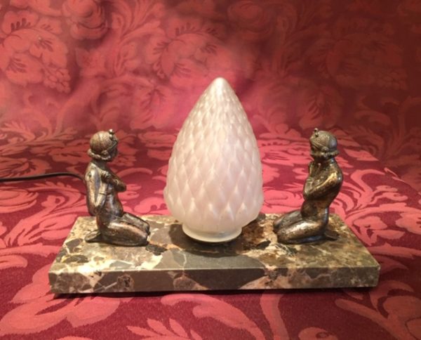 1920s French Art Deco Figural Lamp - Image 9