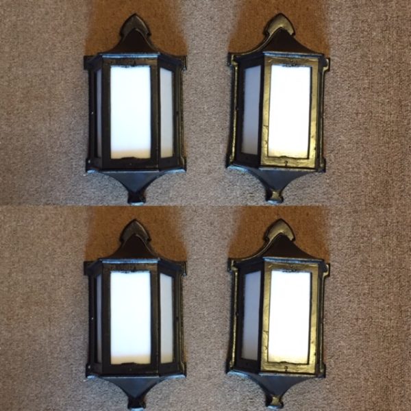 Cast Iron Mission Style Wall Sconces / Circa 1915 - Image 2