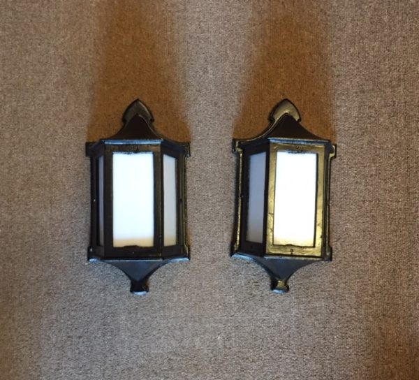 Cast Iron Mission Style Wall Sconces / Circa 1915 - Image 7
