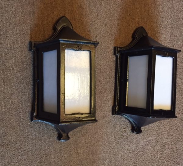 Cast Iron Mission Style Wall Sconces / Circa 1915 - Image 6