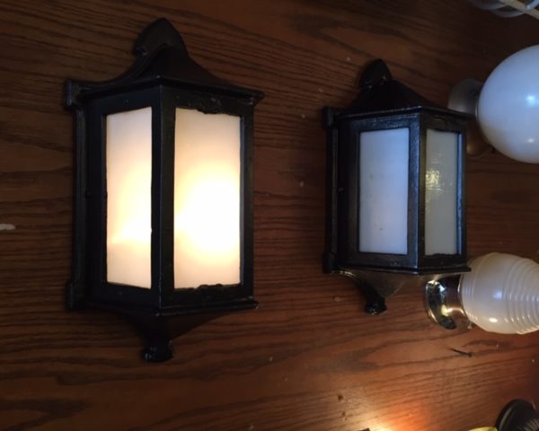 Cast Iron Mission Style Wall Sconces / Circa 1915 - Image 5