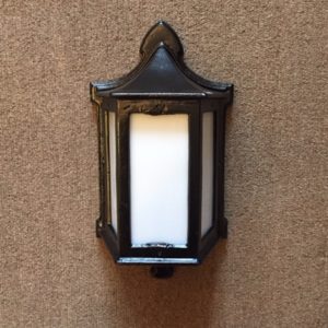 Cast Iron Mission Style Wall Sconces / Circa 1915