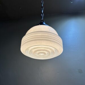 Large Art Deco School House Pendant Light
