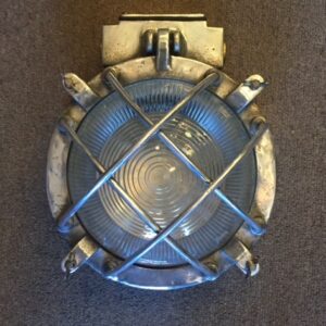 Vintage Marine Lights with Holophane Glass