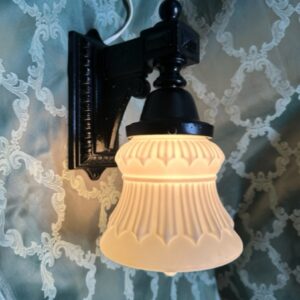 Restored Antique Cast Iron Porch Light