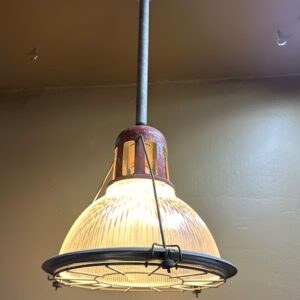 Vintage Industrial Holophane Pendants (14 Available)