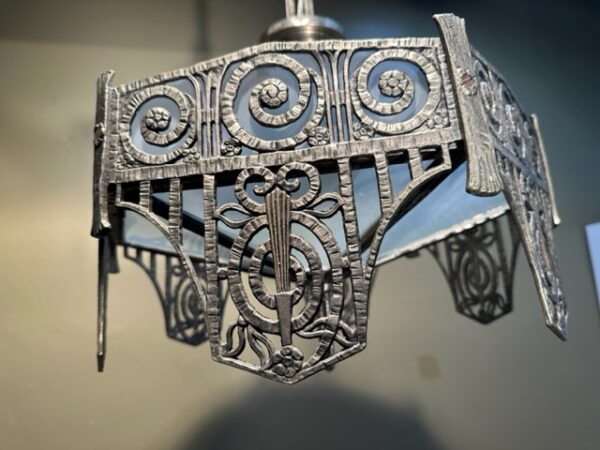 1920s Art Deco Chandelier Attributed to Edgar Brandt - Image 4