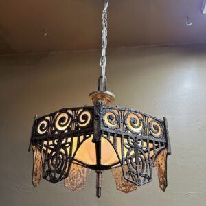 1920s Art Deco Chandelier Attributed to Edgar Brandt