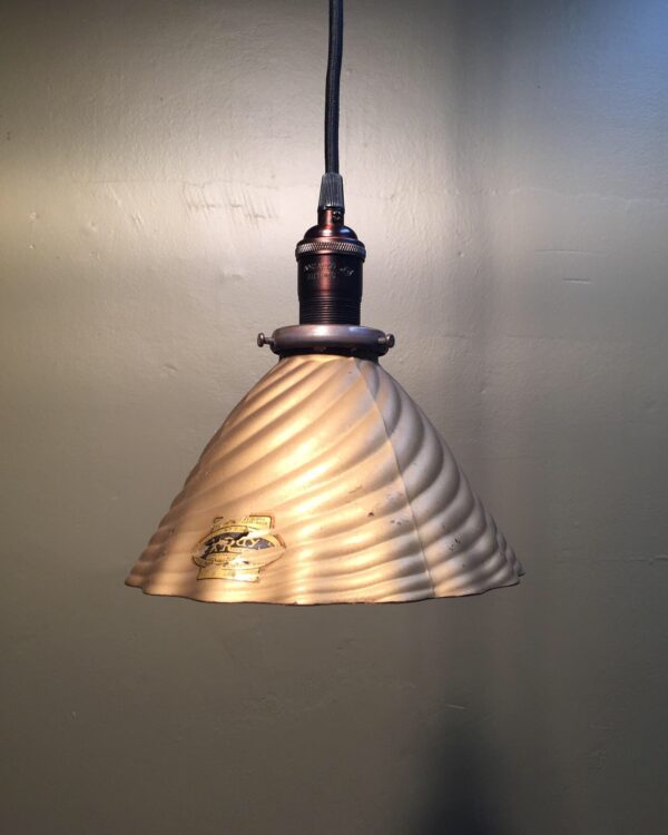 Early 1900s Mercury Glass Pendant Lights - Image 2