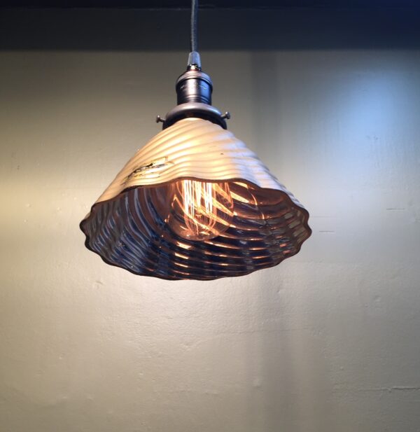 Early 1900s Mercury Glass Pendant Lights - Image 4