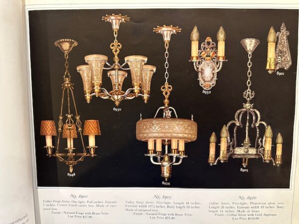 Rare "Cellini Series" Art Deco Chandelier by Lightolier - Image 3