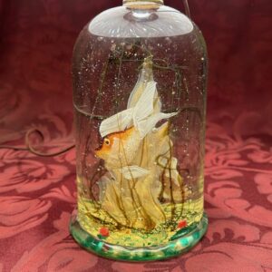 Rare Solid Glass Alfredo Barbini Cenedese "Aquarium Lamp"  Circa 1950s