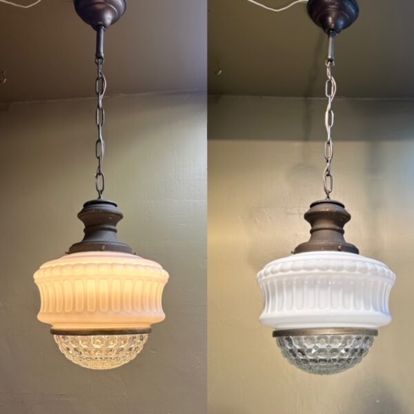 Pair of 1920s Art Deco Pendant Lights - Image 2