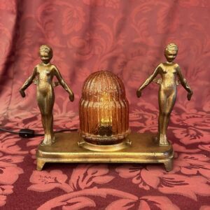1920s Figural Art Deco Table Lamp